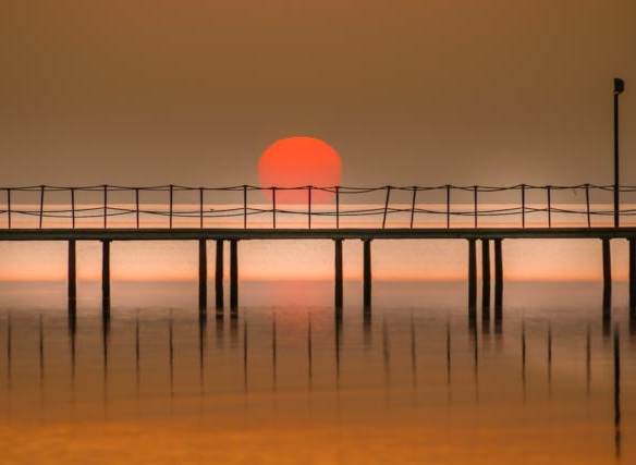 El Gouna day begins with a fabulous sunrise over the red sea