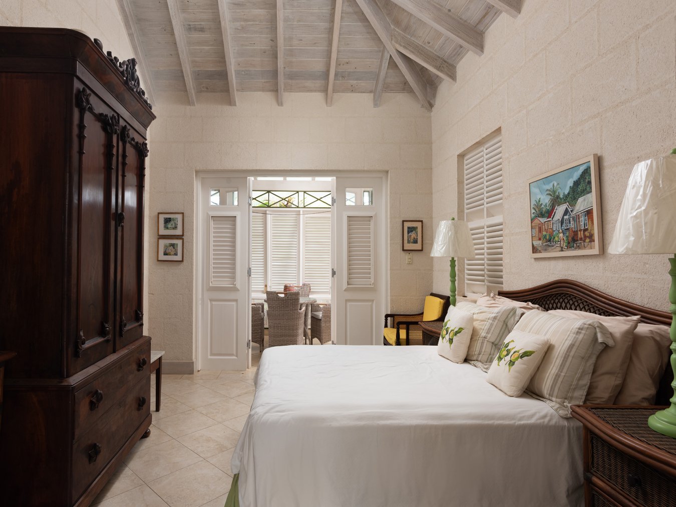 Interior living space at Belle Rive Barbados villa