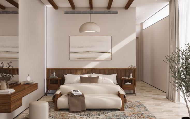 Villa Nautilus 222: bedroom with bespoke timber detailing — approved CO-LAB architectural visualisation