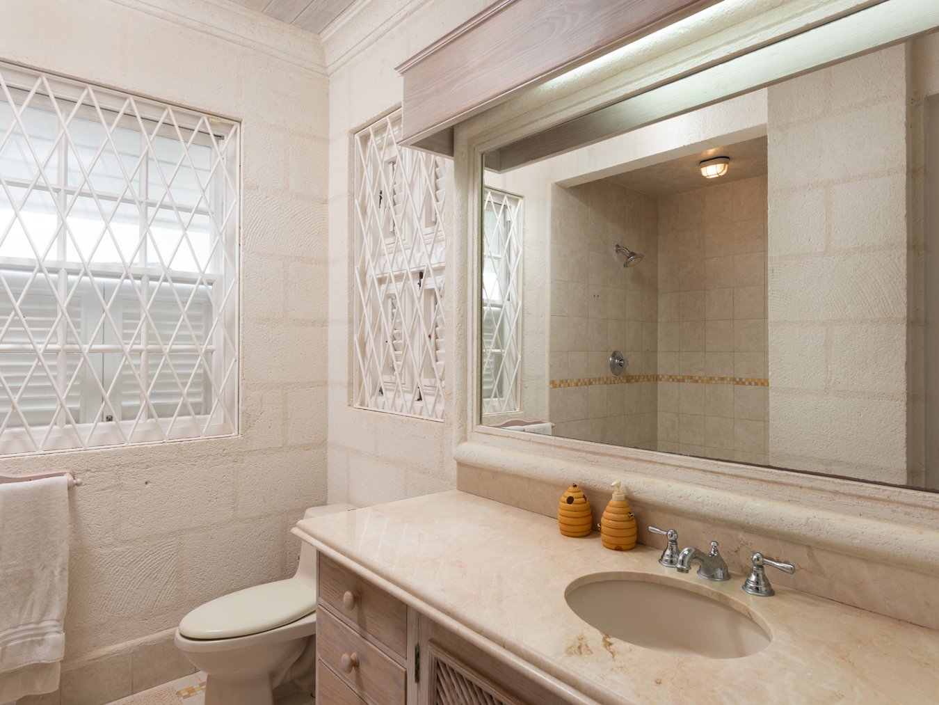 Bathroom at Belle Rive villa Barbados